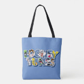 LOONEY TUNES™-tekens in letters Tote Bag (Achterkant)