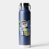 LOONEY TUNES™-tekens in letters Waterfles (Voorkant)
