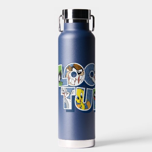 LOONEY TUNES™-tekens in letters Waterfles (Voorkant)