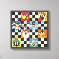 LOONEY TUNES™-tekens op zwart-witchecker