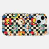 LOONEY TUNES™-tekens op zwart-witchecker Case-Mate iPhone Case (Achterkant (horizontaal))