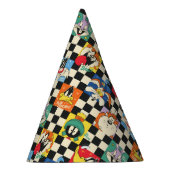 LOONEY TUNES™-tekens op zwart-witchecker Feesthoedjes (Rechts)