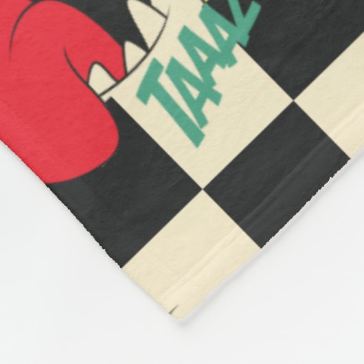 LOONEY TUNES™-tekens op zwart-witchecker Fleece Deken (Hoek)