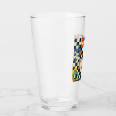 LOONEY TUNES™-tekens op zwart-witchecker Glas (Rechts)