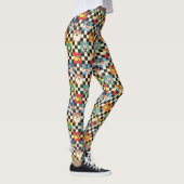 LOONEY TUNES™-tekens op zwart-witchecker Leggings (Rechts)