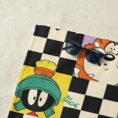 LOONEY TUNES™-tekens op zwart-witchecker Strandlaken (In situ)