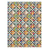 LOONEY TUNES™-tekens op zwart-witchecker Tafelkleed (Voorkant)