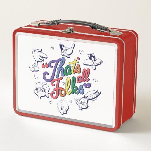 LOONEY TUNES™ - That's All Folks! Pride Badge (Voorkant)