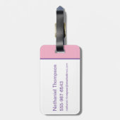 LOONEY TUNES™ - That's All Folks! Pride Bullseye Bagagelabel (Achterkant verticaal)