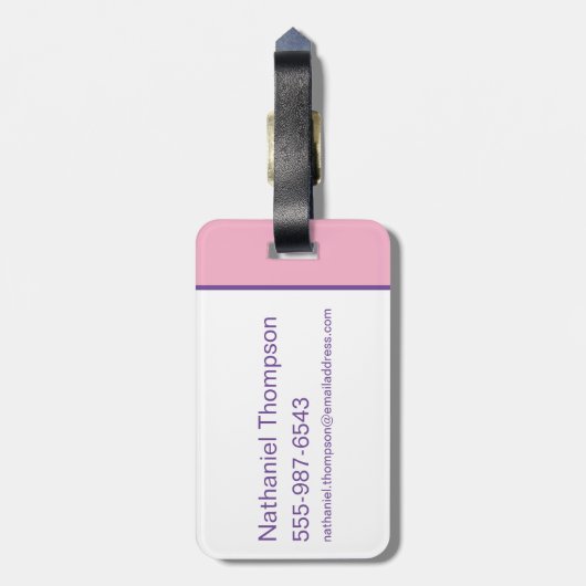 LOONEY TUNES™ - That's All Folks! Pride Bullseye Bagagelabel (Achterkant verticaal)