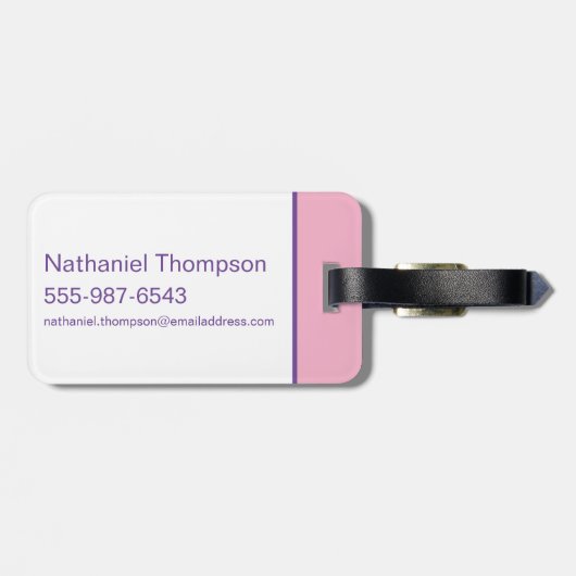 LOONEY TUNES™ - That's All Folks! Pride Bullseye Bagagelabel (Achterkant horizontaal)