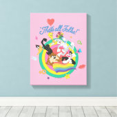 LOONEY TUNES™ - That's All Folks! Pride Bullseye Canvas Afdruk (Insitu (Houten vloer))