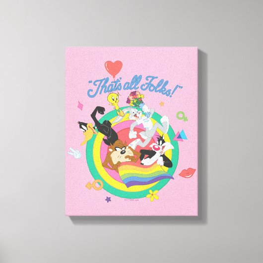 LOONEY TUNES™ - That's All Folks! Pride Bullseye Canvas Afdruk (Voorkant)