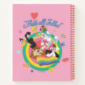 LOONEY TUNES™ - That's All Folks! Pride Bullseye Notitieboek (Achterkant)