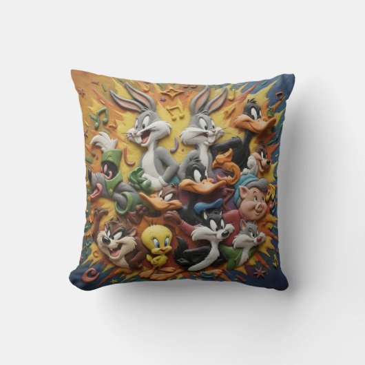 Looney Tunes Throw Cushion Kussen (Voorkant)