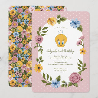LOONEY TUNES™ | TWEETY™ Floral Birthday Kaart