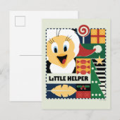 LOONEY TUNES™ TWEETY™ Kleine Helper Feestdagenkaart (Voorkant / Achterkant)