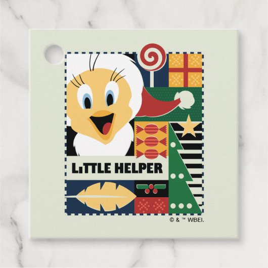 LOONEY TUNES™ TWEETY™ Little Helper Bedankjes Labels (Voorkant)