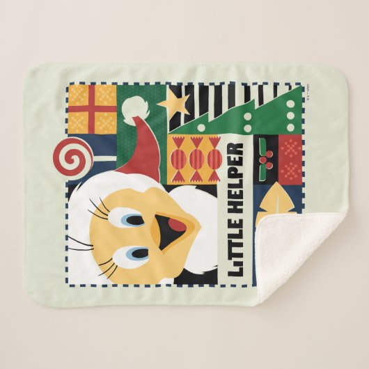 LOONEY TUNES™ TWEETY™ Little Helper Sherpa Deken (Voorkant (horizontaal))