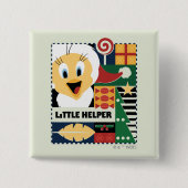 LOONEY TUNES™ TWEETY™ Little Helper Vierkante Button 5,1 Cm (Voorkant)