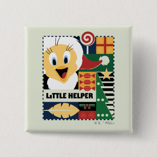 LOONEY TUNES™ TWEETY™ Little Helper Vierkante Button 5,1 Cm