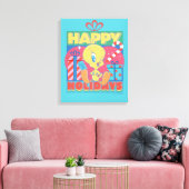 LOONEY TUNES™ | TWEETY™ Prettig feest Canvas Afdruk (Insitu (Woonkamer))
