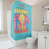 LOONEY TUNES™ | TWEETY™ Prettige feestdagen Douchegordijn (In situ)