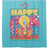 LOONEY TUNES™ | TWEETY™ Prettige feestdagen Douchegordijn (Voorkant)