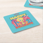 LOONEY TUNES™ | TWEETY™ Prettige feestdagen Kartonnen Onderzetters (Schuin)