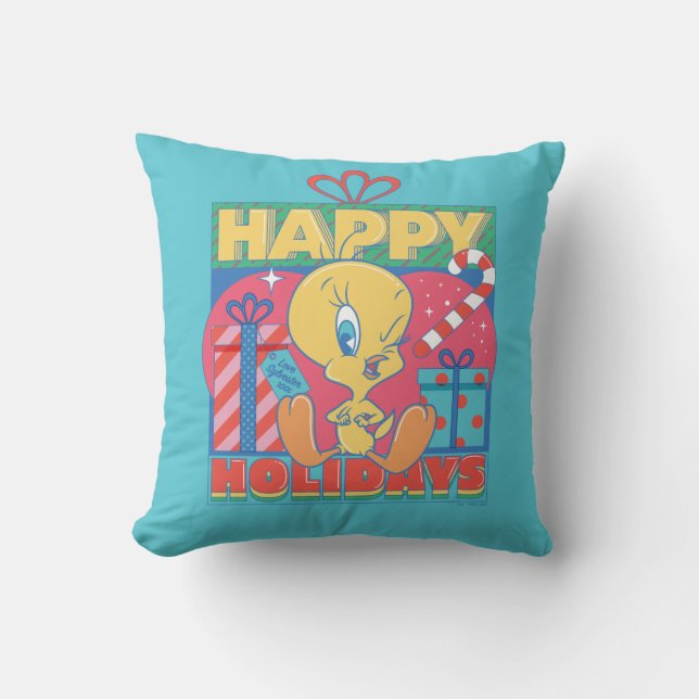 LOONEY TUNES™ | TWEETY™ Prettige feestdagen Kussen (Voorkant)