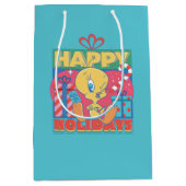 LOONEY TUNES™ | TWEETY™ Prettige feestdagen Medium Cadeauzakje (Voorkant)