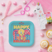 LOONEY TUNES™ | TWEETY™ Prettige feestdagen Papieren Bordje (Feest)