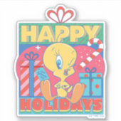 LOONEY TUNES™ | TWEETY™ Prettige feestdagen Sticker (Voorkant)