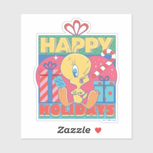 LOONEY TUNES™ | TWEETY™ Prettige feestdagen Sticker (Vel)