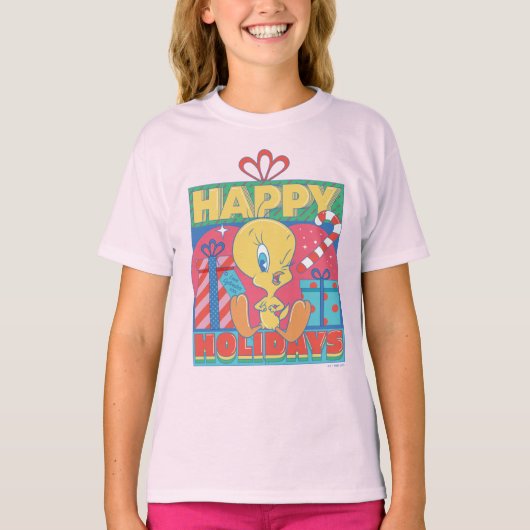 LOONEY TUNES™ | TWEETY™ Prettige feestdagen T-shirt (Voorkant)