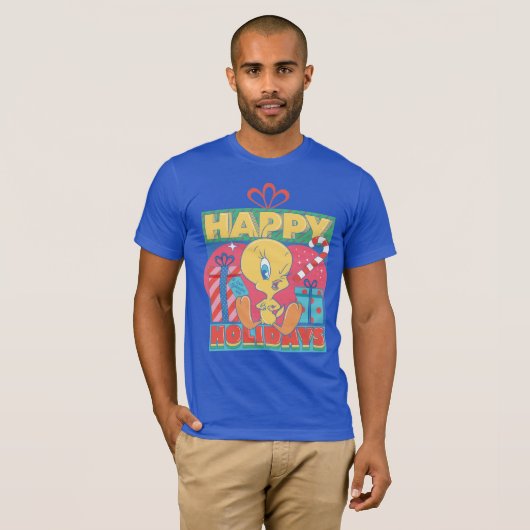 LOONEY TUNES™ | TWEETY™ Prettige feestdagen T-shirt (Voorkant volledig)