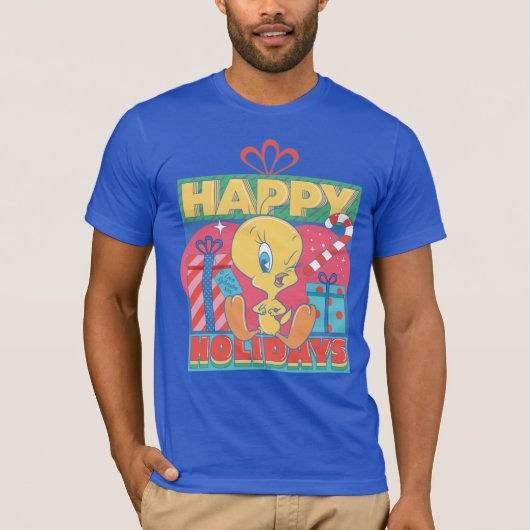 LOONEY TUNES™ | TWEETY™ Prettige feestdagen T-shirt (Voorkant)