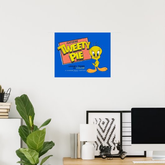 LOONEY TUNES™ TWEETY™ Retro Lobby Kaart Poster (Thuiskantoor)