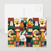 LOONEY TUNES™Vakantieblokpatroon Feestdagenkaart (Voorkant / Achterkant)