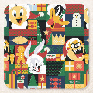 LOONEY TUNES™Vakantieblokpatroon Kartonnen Onderzetters