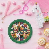 LOONEY TUNES™Vakantieblokpatroon Papieren Bordje (Feest)