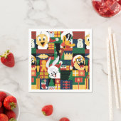 LOONEY TUNES™Vakantieblokpatroon Servet (Insitu)