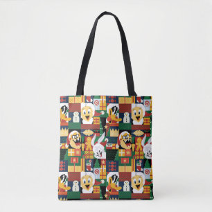 LOONEY TUNES™Vakantieblokpatroon Tote Bag
