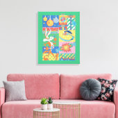 LOONEY TUNES™ | Vakantiepret Canvas Afdruk (Insitu (Woonkamer))