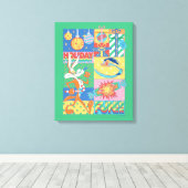 LOONEY TUNES™ | Vakantiepret Canvas Afdruk (Insitu (Houten vloer))