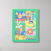 LOONEY TUNES™ | Vakantieveld Canvas Afdruk (Voorkant)