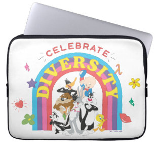 LOONEY TUNES™ - Vier de Regenboog van de Diversite Laptop Sleeve
