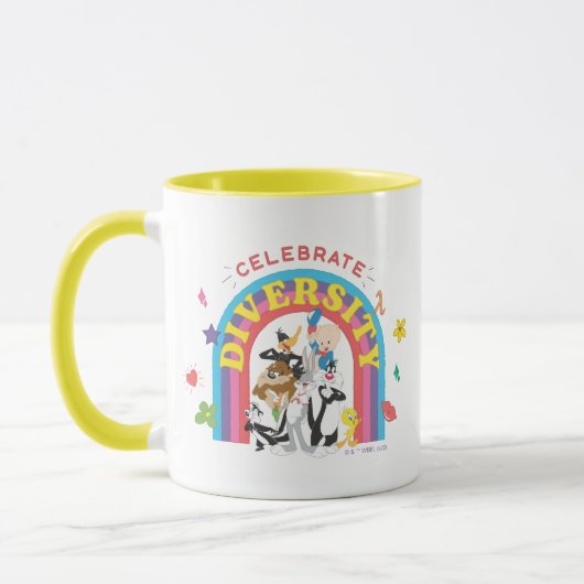 LOONEY TUNES™ - Vier de Regenboog van de Diversite Mok (Links)