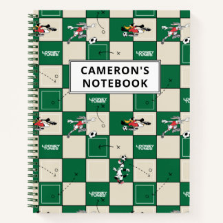 LOONEY TUNES™ Voetbal rasterpatroon Notitieboek