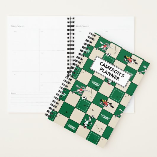 LOONEY TUNES™ Voetbal rasterpatroon Planner (Display)